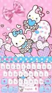 Pink Cute Rabbit Keyboard screenshot 1