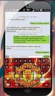 Soft Keyboard Manchester Red Devils screenshot 1
