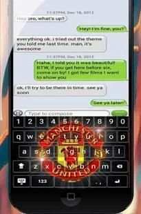 Soft Keyboard Manchester Red Devils screenshot 2