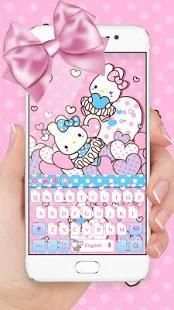 Pink Cute Rabbit Keyboard screenshot 4
