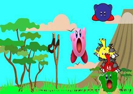 Angry Kirby bird Game स्क्रीनशॉट 1