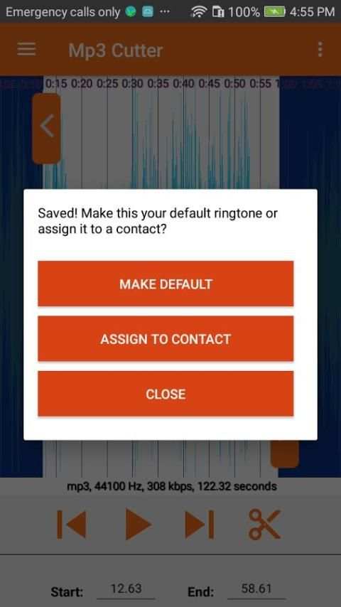 Mp3 Cutter & Ringtone Maker with Sound Recorder स्क्रीनशॉट 3