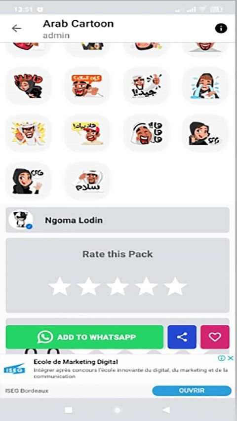 arab 2020 - WAStickerApps स्क्रीनशॉट 2