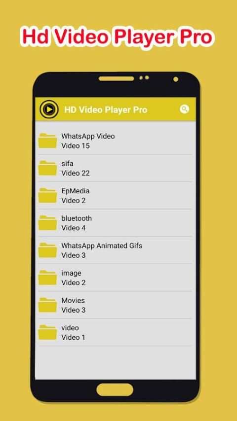 HD Video Player Pro for Android स्क्रीनशॉट 2