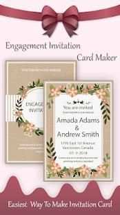 Engagement Invitation Card Maker स्क्रीनशॉट 5