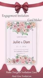 Engagement Invitation Card Maker स्क्रीनशॉट 4