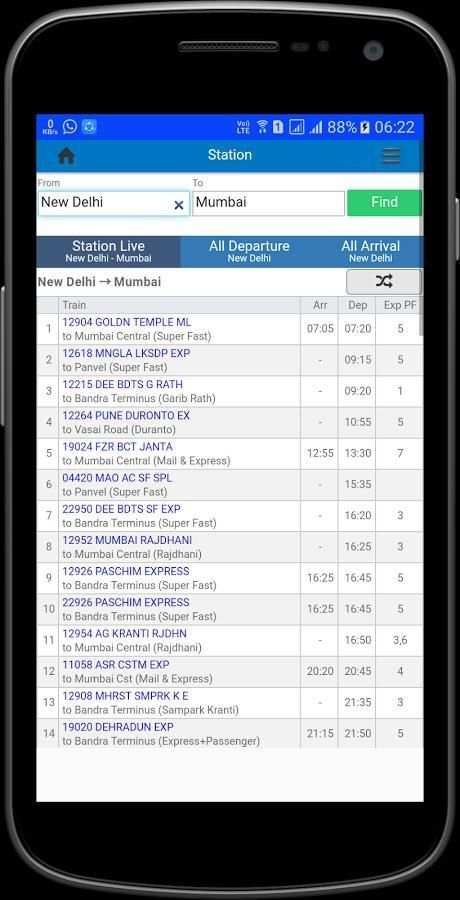 SpotUrTrain : Live Train Status IRCTC PNR status screenshot 2