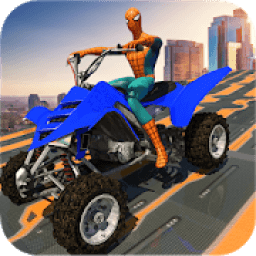 Spider hero Mega Ramp: Police Quad Bike Stunts आइकन
