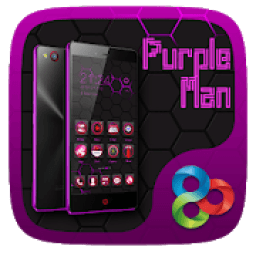 Purple Man GO Launcher Theme आइकन