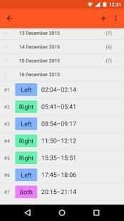 FeedTimer – Baby feeding diary स्क्रीनशॉट 6