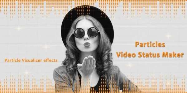 Particles Video Status Maker - Musical Wave Beats screenshot 5