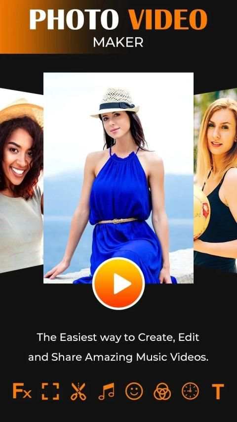 Photo Video Maker with Music स्क्रीनशॉट 3