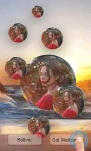 Echo : Bubble Photo Live Wallpaper स्क्रीनशॉट 3