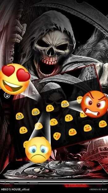 Death Devil Blood Skull Keyboard Theme screenshot 1