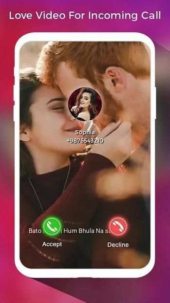 Love Video Ringtone for Incoming Call screenshot 5