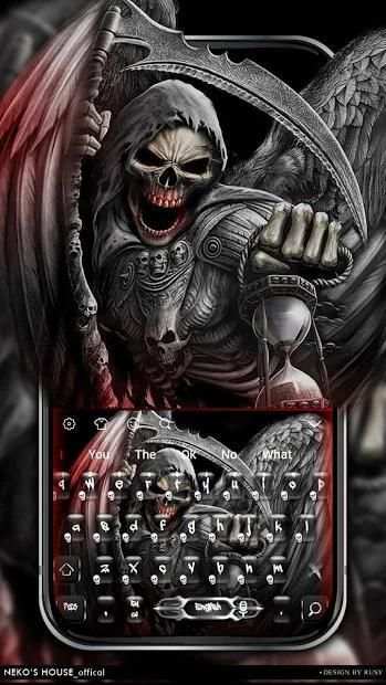 Death Devil Blood Skull Keyboard Theme screenshot 3