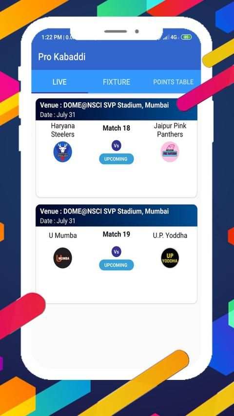 Live 2020 Pro kabaddi Match and Dp Maker Season 8 स्क्रीनशॉट 3