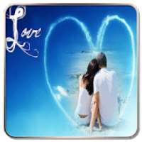 Blue Romantic Heart Photo Frames