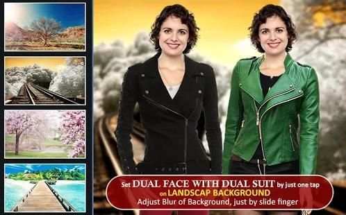 Women Jacket Dual Photo Suit скриншот 3