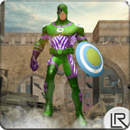 Flying Captain Robot Laser Superhero Crime Battle icon