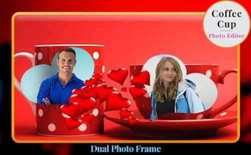 Coffee Cup Photo Editor - Dual Photo Frame screenshot 1