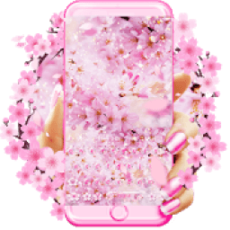 ikon Sakura bunga keyboard tema