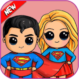 ikon Bagaimana Menggambar Chibi Super Hero
