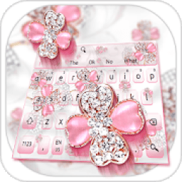 Glittering Diamond Flower Keyboard icon