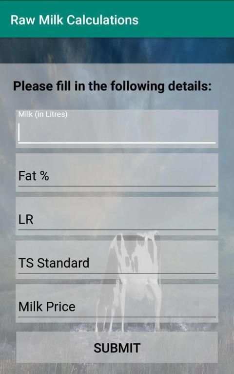 Raw Milk Calculations screenshot 4