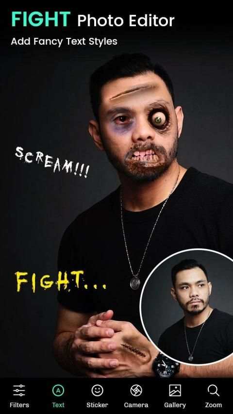 Fight Photo Editor - Real Battle Photo Editor screenshot 1