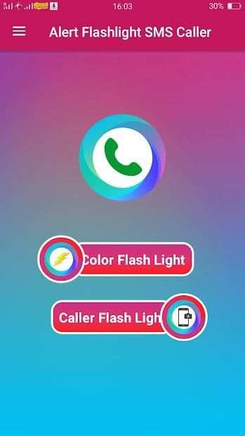 Caller and SMS Flashlight Alert 2018 screenshot 1