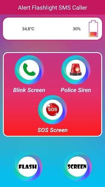 Caller and SMS Flashlight Alert 2018 screenshot 8