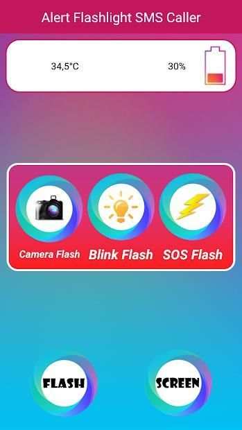 Caller and SMS Flashlight Alert 2018 screenshot 9
