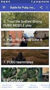 Guide for Pubg mobile new 2018 screenshot 2