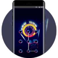 Hi-tech theme technology neon space interstellar