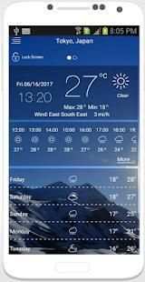 Weather Offline & Clock Widget 2018 screenshot 3