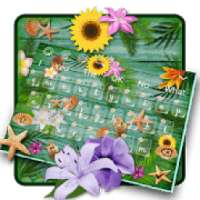 Tropical Flowers Keyboard on 9Apps