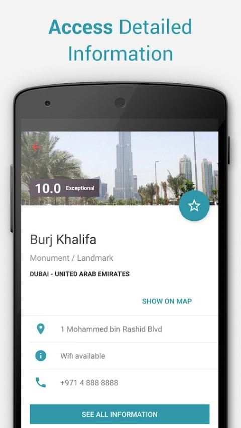 Dubai Offline City Map स्क्रीनशॉट 3