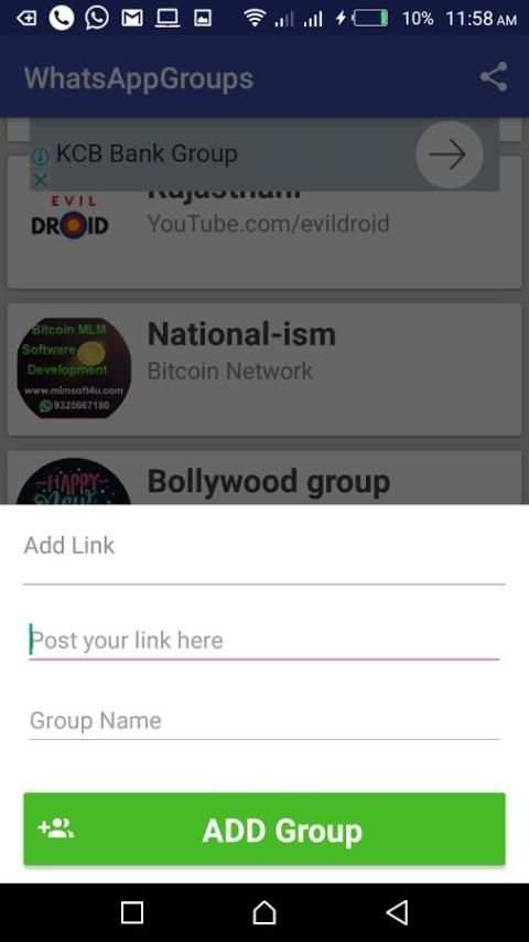 WhatsappGroups screenshot 1