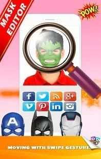 Superhero Face Masks Changer Photo Editor screenshot 1