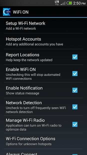 WiFi ON screenshot 2