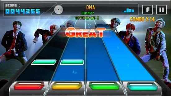 BTS Piano Tiles Game screenshot 1