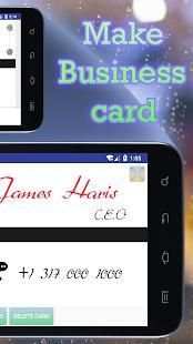 Visiting Card Maker स्क्रीनशॉट 8