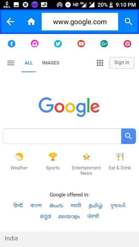 RN Browser screenshot 1