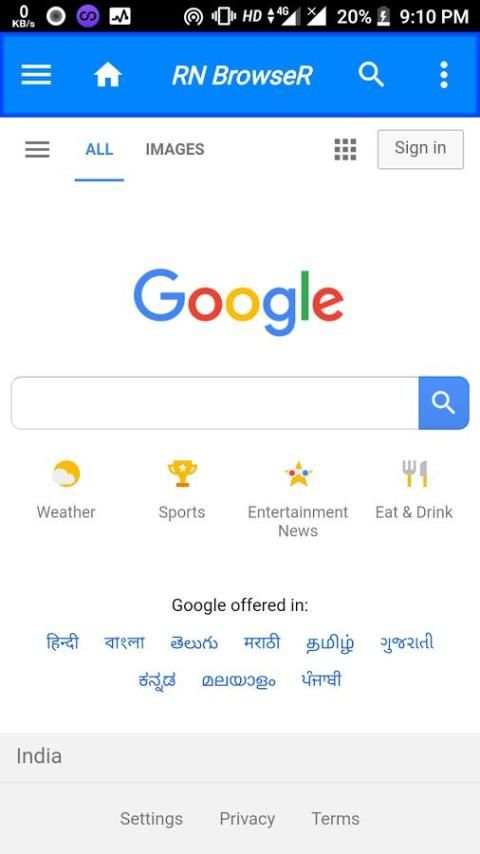 RN Browser screenshot 3