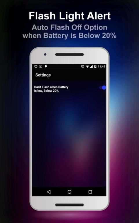 Flashlight Alert - Flash On Call , Notification screenshot 1