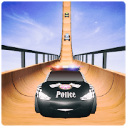 ikon US Police McQueen Car Vertical Mega Ramp Stunts