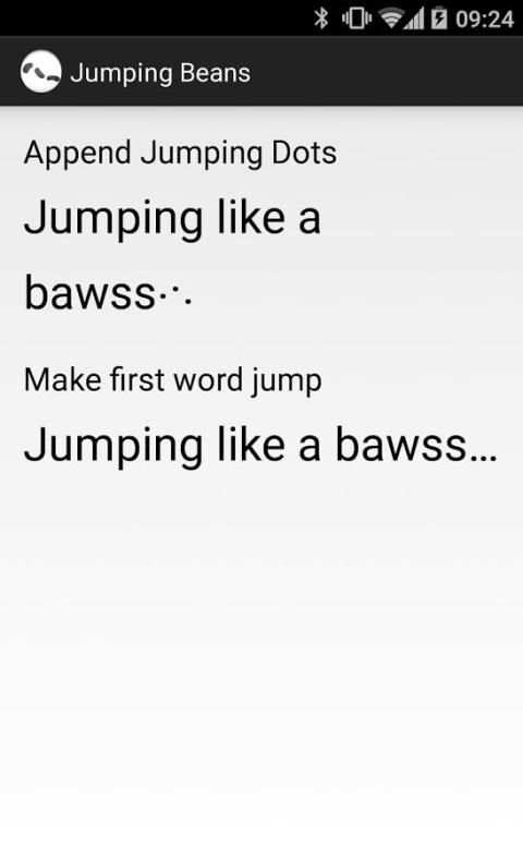 JumpingBeans demo screenshot 2