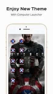 Captain Theme for Computer Launcher स्क्रीनशॉट 3