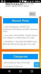 WeTricks - Tech & Earning Tips And Tricks screenshot 6